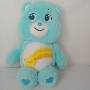 Care Bears Wish Bear 2020 Stuffed Animal Plush Toy Shooting Star Belly Lt Green